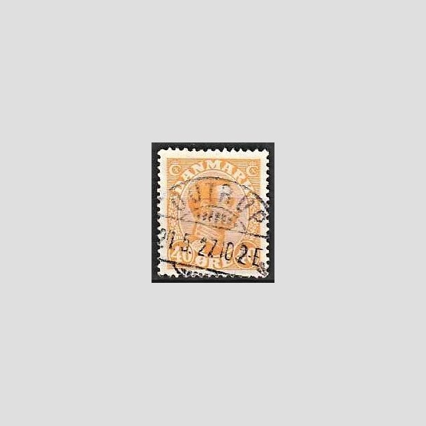FRIMRKER DANMARK | 1925-26 - AFA 150 - Chr. X 40 re orange - Lux Stemplet 