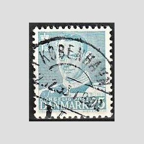 FRIMRKER DANMARK | 1952-53 - AFA 336 - Fr. IX 25 re lysbl - Lux Stemplet