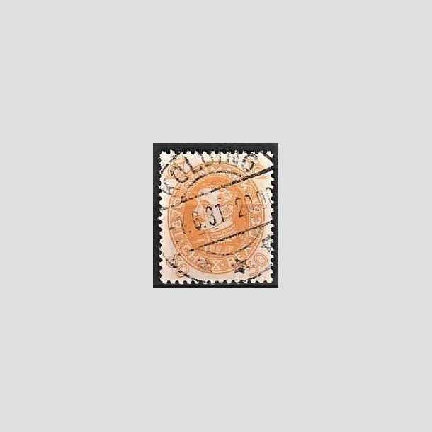 FRIMRKER DANMARK | 1930 - AFA 193 - Chr. X 60 r 30 re gul - Lux Stemplet