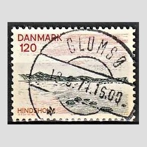 FRIM�RKER DANMARK | 1974 - AFA 570 - Fyn - 120 �re flerfarvet - Pragt Stemplet Glums�