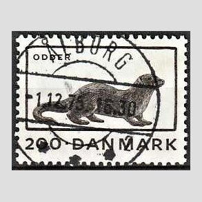 FRIM�RKER DANMARK | 1975 - AFA 604 - Truede dyr - 200 �re brun - Pragt Stemplet �lborg