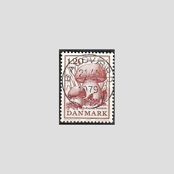 FRIMRKER DANMARK | 1978 - AFA 670 - Sjldne svampe - 1,20 Kr. rd - Pragt Stemplet