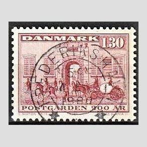 FRIMRKER DANMARK | 1980 - AFA 693 - Postgrden Kbenhavn - 1,30 Kr. rd - Pragt Stemplet