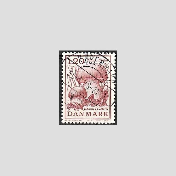 FRIMRKER DANMARK | 1978 - AFA 670 - Sjldne svampe - 1,20 Kr. rd - Pragt Stemplet