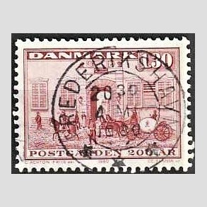 FRIMRKER DANMARK | 1980 - AFA 693 - Postgrden Kbenhavn - 1,30 Kr. rd - Pragt Stemplet
