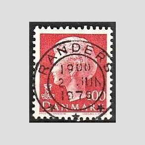 FRIMRKER DANMARK | 1976 - AFA 620 - Dronning Margrethe - 100 re rd - Pragt Stemplet Randers