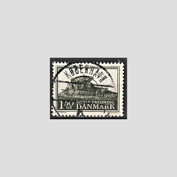 FRIMRKER DANMARK | 1966 - AFA 451 - Fredningsserie Jydsk kmpehj - 1,50 Kr. sortgrn - Pragt Stemplet