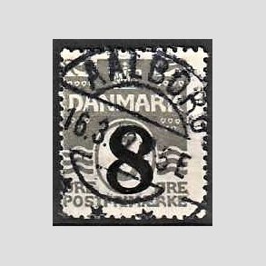 FRIMRKER DANMARK | 1921-22 - AFA 117 - 8/3 re gr provisorier - Lux Stemplet