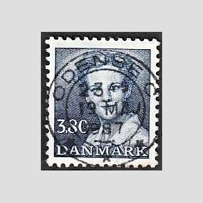 FRIMRKER DANMARK | 1985 - AFA 822 - Dronning Margrethe - 3,80 Kr. bl - Pragt Stemplet