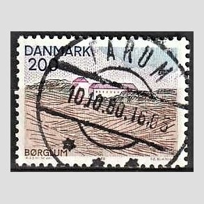 FRIM�RKER DANMARK | 1980 - AFA 702 - Nord for Limfjorden - 200 �re flerfarvet - Pragt Stemplet Farum