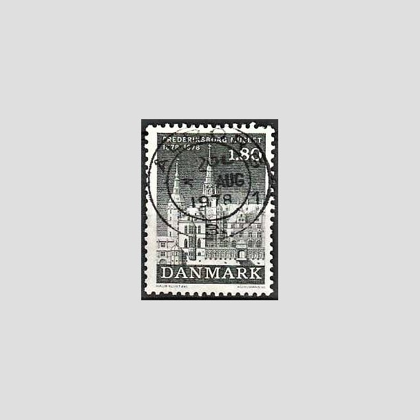 FRIMRKER DANMARK | 1978 - AFA 657 - Frederiksborgmuseet 100 r - 1,80 Kr. sortgr - Pragt Stemplet