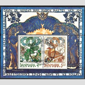FRIM�RKER DANMARK | 1999 - AFA 1206 - For�rsbebudere - 9,25 Kr. Miniark - Lux Stemplet