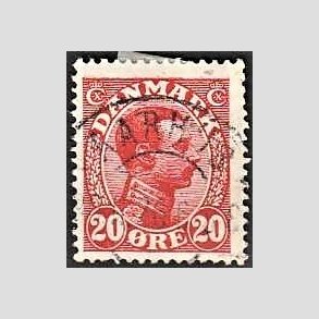 FRIMRKER DANMARK | 1925-26 - AFA 147 - Chr. X 20 re rd - Lux Stemplet
