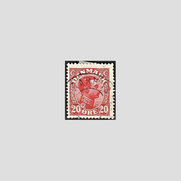 FRIMRKER DANMARK | 1925-26 - AFA 147 - Chr. X 20 re rd - Lux Stemplet