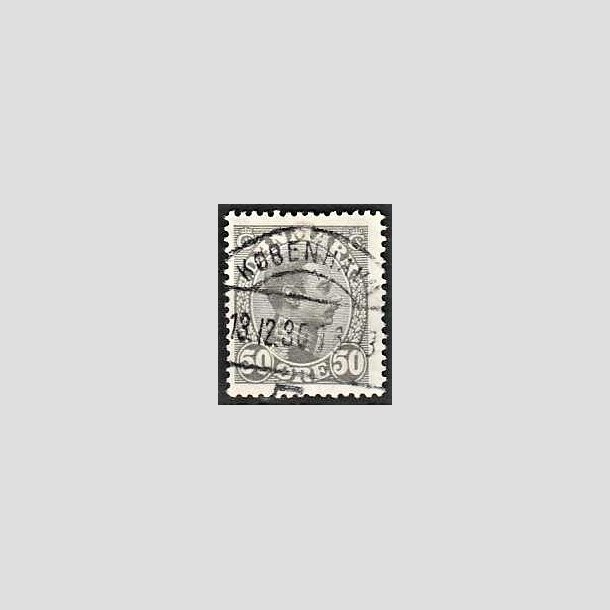 FRIMRKER DANMARK | 1921-22 - AFA 129a - Chr. X 50 re gr - Lux Stemplet Kbenhavn