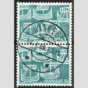 FRIMRKER DANMARK | 1969 - AFA 479 - Foreningen Norden 50 r - 90 re lysbl i par - Lux Stemplet