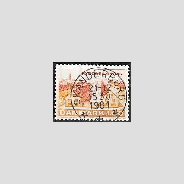 FRIMRKER DANMARK | 1981 - AFA 726 - Nyboder 350 r - 1,60 Kr. flerfarvet - Pragt Stemplet Skanderborg
