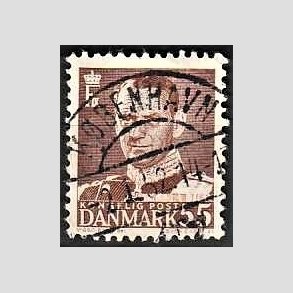 FRIMRKER DANMARK | 1951 - AFA 327 - Fr. IX 55 re brun - Lux Stemplet