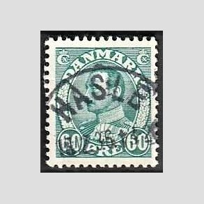 FRIMRKER DANMARK | 1934 - AFA 210 - Chr. X 60 re blgrn - Lux Stemplet 