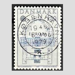 FRIM�RKER DANMARK | 1978 - AFA 659 - Europam�rker - 1,50 Kr. bl� - Pragt Stemplet K�benhavn