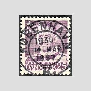 FRIMRKER DANMARK | 1955 - AFA 360 - Fr. IX 25 re violet - Lux Stemplet