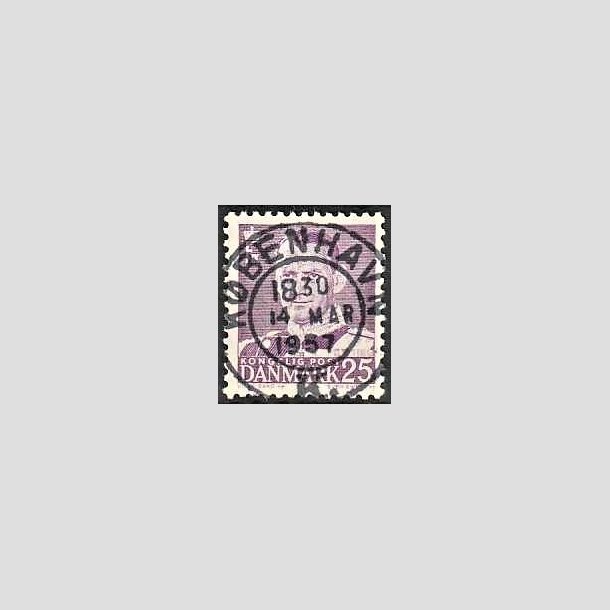 FRIMRKER DANMARK | 1955 - AFA 360 - Fr. IX 25 re violet - Lux Stemplet