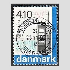 FRIM�RKER DANMARK | 1988 - AFA 912 - Europam�rker - 4,10 Kr. flerfarvet - Pragt Stemplet