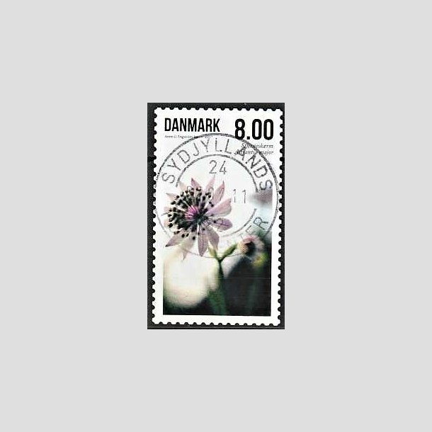 FRIMRKER DANMARK | 2011 - AFA 1665 - Sommerens blomster - 8,00 Kr. flerfarvet - Pragt Stemplet