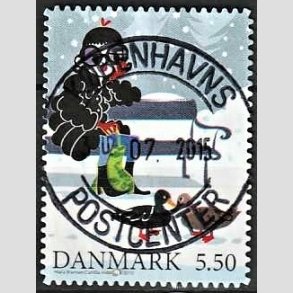 FRIMRKER DANMARK | 2010 - AFA 1636a - Vintereventyr - 5,50 Kr. flerfarvet - Pragt Stemplet