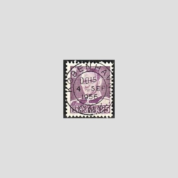 FRIMRKER DANMARK | 1955 - AFA 360 - Fr. IX 25 re violet - Lux Stemplet