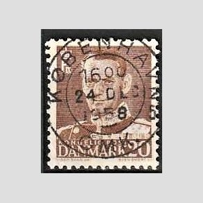 FRIMRKER DANMARK | 1950 - AFA 320 - Fr. IX 20 re brun - Lux Stemplet