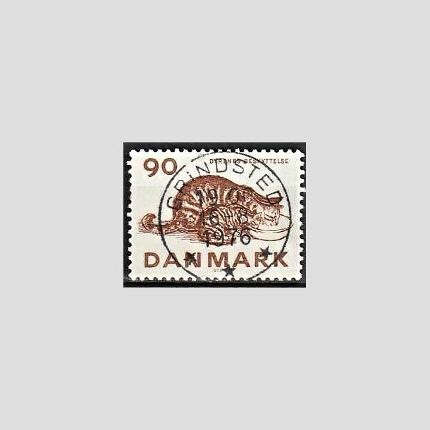 FRIMRKER DANMARK | 1975 - AFA 605 - Dyrenes Beskyttelse 100 r. - Pragt Stemplet