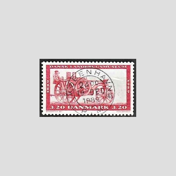 FRIMRKER DANMARK | 1989 - AFA 942 - Dansk Landbrugsmuseum 100 r - 3,20 Kr. rdbrun - Pragt Stemplet