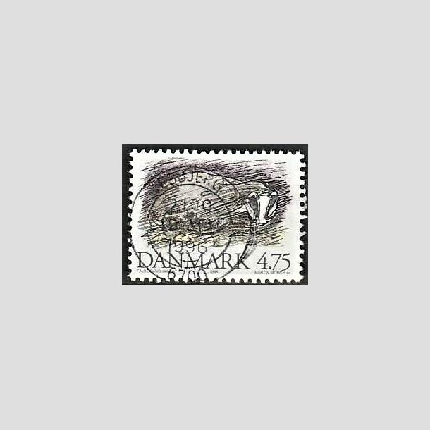 FRIMRKER DANMARK | 1994 - AFA 1077 - Truede danske dyr - 4,75 Kr. Grvling - Pragt Stemplet Esbjerg