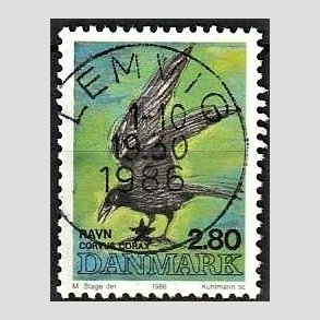 FRIM�RKER DANMARK | 1986 - AFA 864 - Danske fugle - 2,80 Kr. flerfarvet - Pragt Stemplet Lemvig