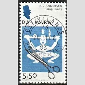 FRIM�RKER DANMARK | 2005 - AFA 1423 - H.C. Andersen - 5,50 Kr. Saks og klip - Pragt Stemplet