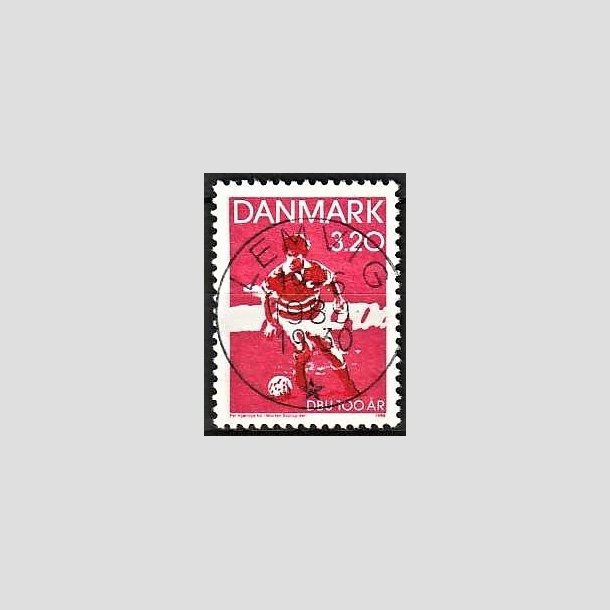FRIMRKER DANMARK | 1989 - AFA 935 - DBU 100 r - 3,20 Kr. rd/sort - Pragt Stemplet