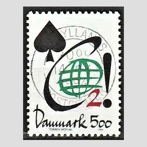 FRIM�RKER DANMARK | 1994 - AFA 1061 - Aktuelle emner - 5,00 Kr. flerfarvet - Pragt Stemplet