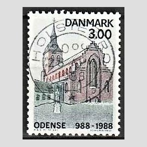 FRIM�RKER DANMARK | 1988 - AFA 906 - Odense By 1000 �r. - 3,00 Kr. flerfarvet - Pragt Stemplet
