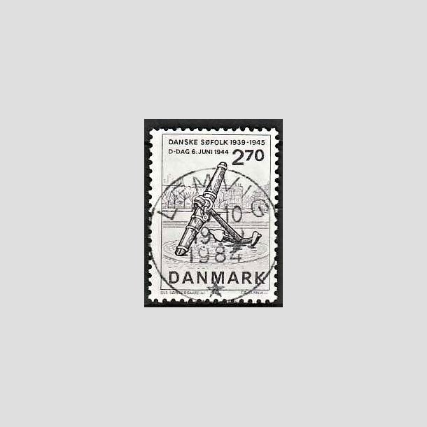 FRIMRKER DANMARK | 1984 - AFA 805 - Normandiets invation danske skibe - 2,70 Kr. brun - Pragt Stemplet