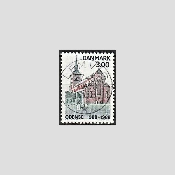 FRIMRKER DANMARK | 1988 - AFA 906 - Odense By 1000 r. - 3,00 Kr. flerfarvet - Pragt Stemplet