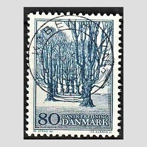 FRIM�RKER DANMARK | 1966 - AFA 446 - Holte All� - 80 �re bl� - Lux Stemplet