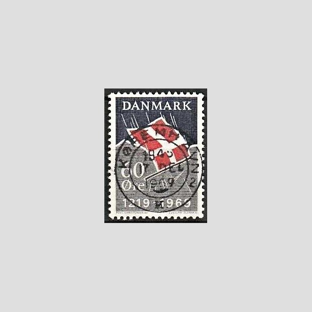 FRIMRKER DANMARK | 1969 - AFA 484 - Dannebrog 750 r - 60 re mrkbl/gr/rd - Pragt Stemplet