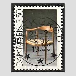FRIM�RKER DANMARK | 1991 - AFA 996 - Dansk Brugskunst - 3,50 Kr. flerfarvet - Pragt Stemplet