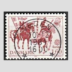 FRIM�RKER DANMARK | 1981 - AFA 727 - Folklore - 1,60 Kr. r�d - Pragt Stemplet