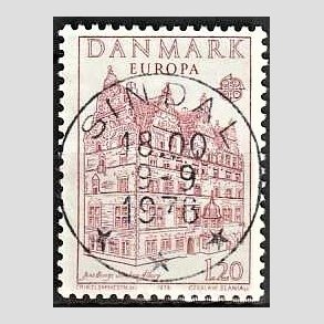 FRIM�RKER DANMARK | 1978 - AFA 658 - Europam�rker - 1,20 Kr. r�d - Pragt Stemplet Sindal