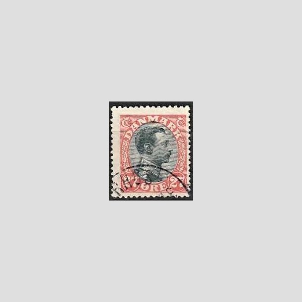 FRIMRKER DANMARK | 1918-20 - AFA 102 - Chr. X 27 re rd/sort - Stemplet