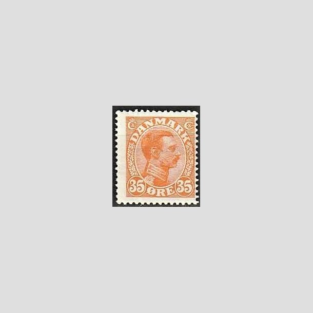 FRIMRKER DANMARK | 1913 - AFA 73 - Chr. X 35 re orange - Ubrugt