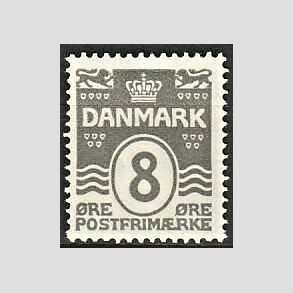 FRIM�RKER DANMARK | 1921-22 - AFA 123 - B�lgelinie 8 �re gr� - Ubrugt