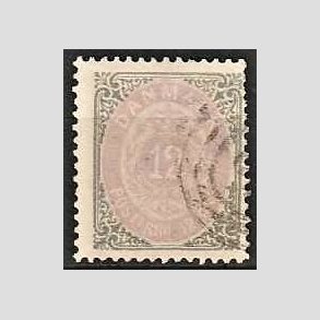 FRIM�RKER DANMARK | 1875 - AFA 26 - 12 �re gr�/violet - Stemplet